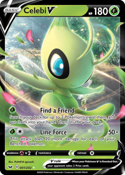 Celebi V – Rare Holo V – Sword & Shield