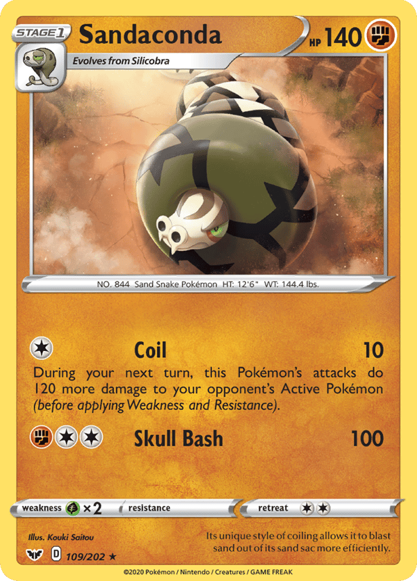 Sandaconda – Rare – Sword & Shield
