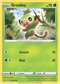 Grookey – Common – Sword & Shield