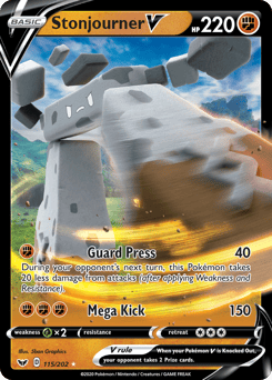 Stonjourner V – Rare Holo V – Sword & Shield