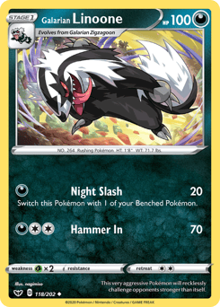 Galarian Linoone – Uncommon – Sword & Shield