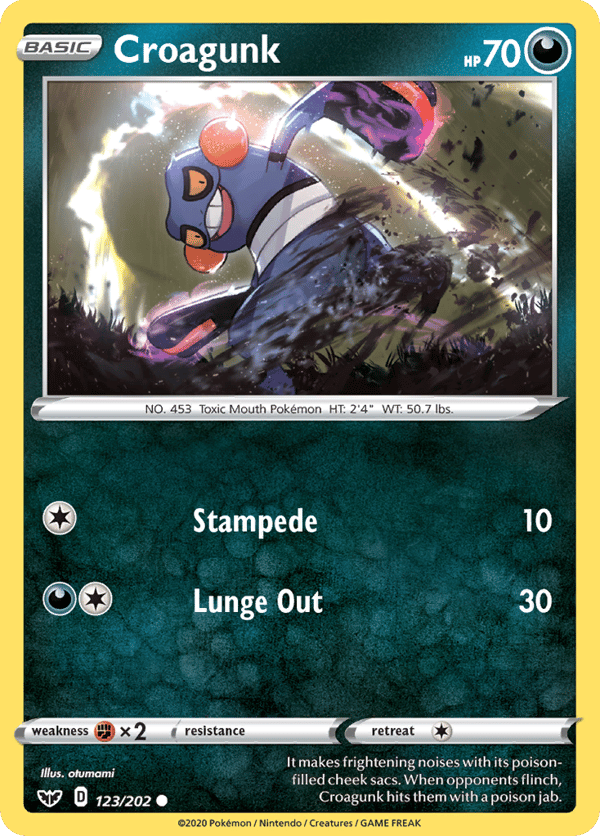 Croagunk – Common – Sword & Shield