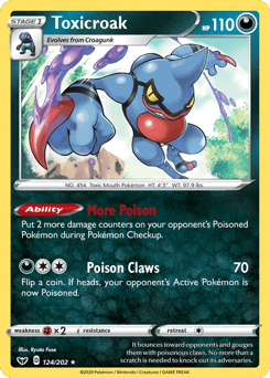 Toxicroak – Rare Holo – Sword & Shield