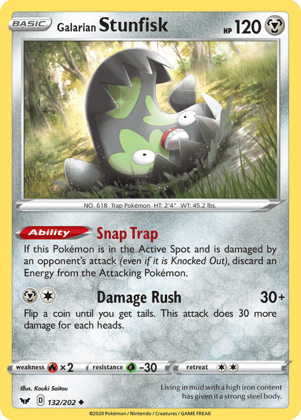 Galarian Stunfisk – Uncommon – Sword & Shield