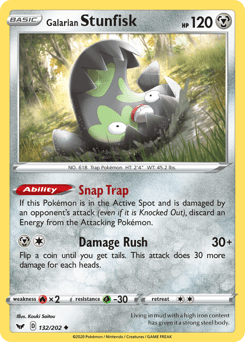 Galarian Stunfisk – Uncommon – Sword & Shield