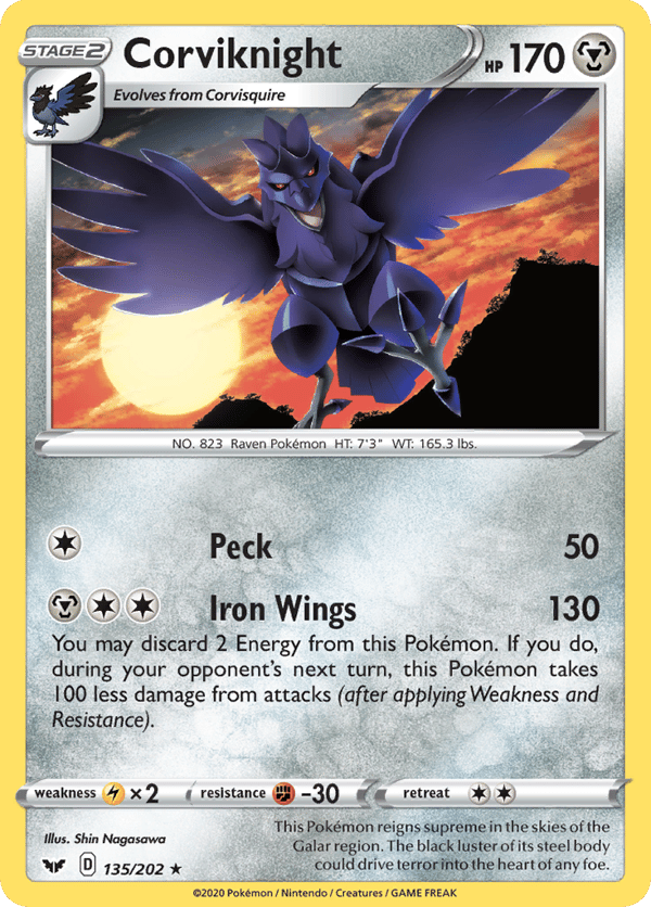 Corviknight – Rare – Sword & Shield