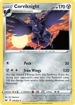 Corviknight – Rare – Sword & Shield