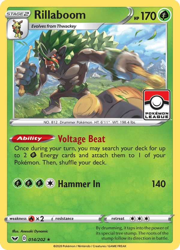 Rillaboom – Rare Holo – Sword & Shield