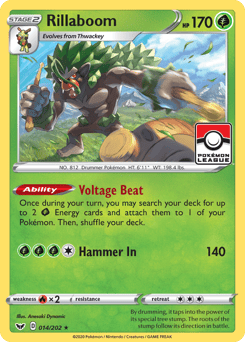 Rillaboom – Rare Holo – Sword & Shield