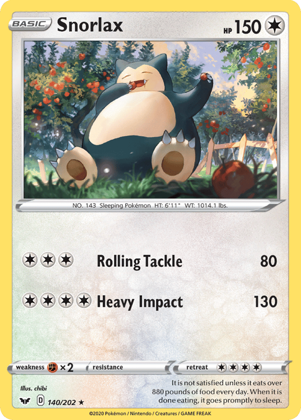 Snorlax – Rare – Sword & Shield
