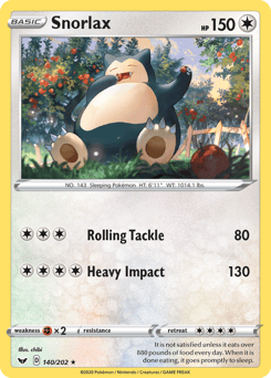 Snorlax – Rare – Sword & Shield