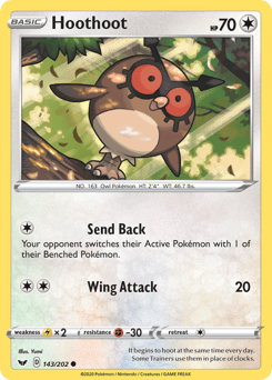 Hoothoot – Common – Sword & Shield