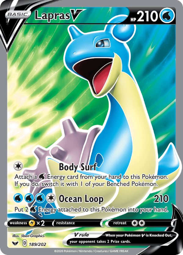 Lapras V – Rare Ultra – Sword & Shield
