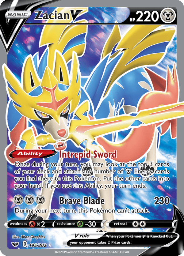 Zacian V – Rare Ultra – Sword & Shield