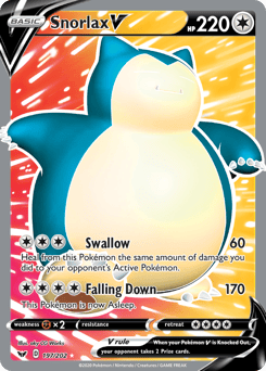 Snorlax V – Rare Ultra – Sword & Shield