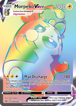 Morpeko VMAX – Rare Rainbow – Sword & Shield
