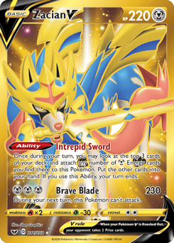 Zacian V – Rare Secret – Sword & Shield