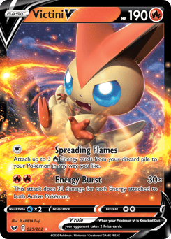 Victini V – Rare Holo V – Sword & Shield