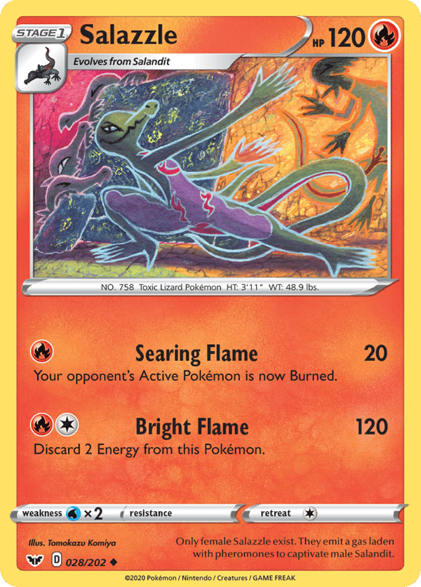 Salazzle – Uncommon – Sword & Shield