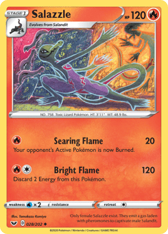 Salazzle – Uncommon – Sword & Shield