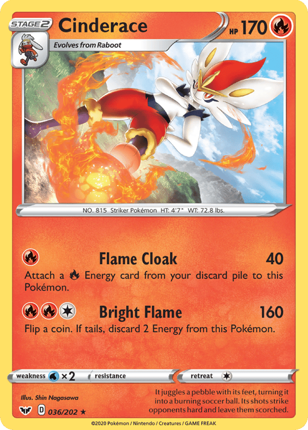 Cinderace – Rare – Sword & Shield