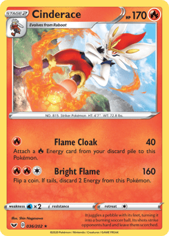 Cinderace – Rare – Sword & Shield