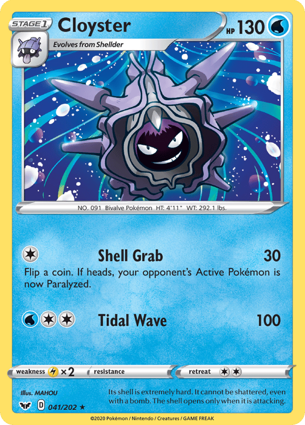 Cloyster – Rare – Sword & Shield