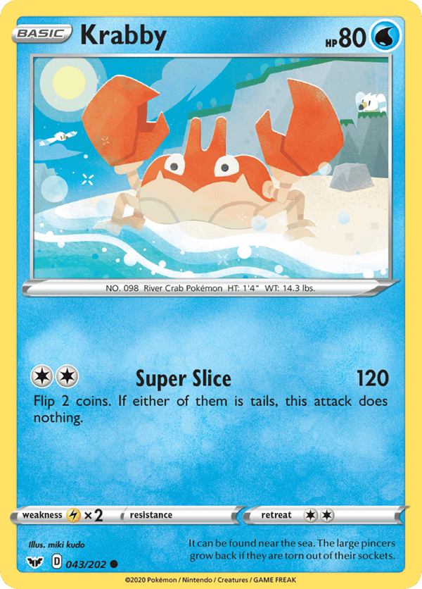 Krabby – Common – Sword & Shield