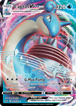 Lapras VMAX – Rare Holo VMAX – Sword & Shield