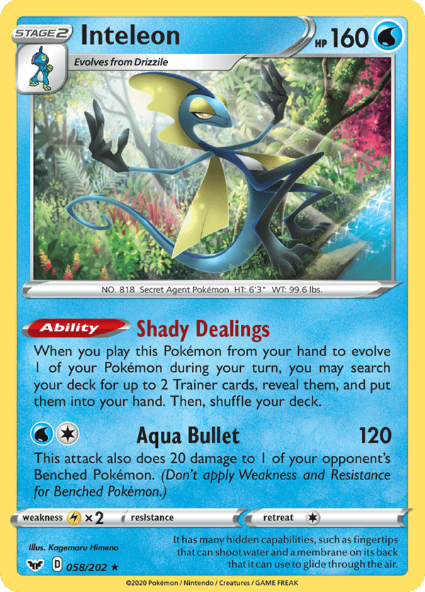 Inteleon – Rare Holo – Sword & Shield