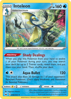 Inteleon – Rare Holo – Sword & Shield