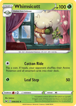 Whimsicott – Rare – Sword & Shield
