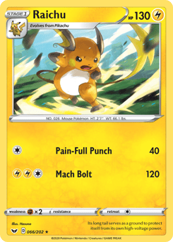 Raichu – Rare – Sword & Shield