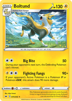 Boltund – Rare Holo – Sword & Shield