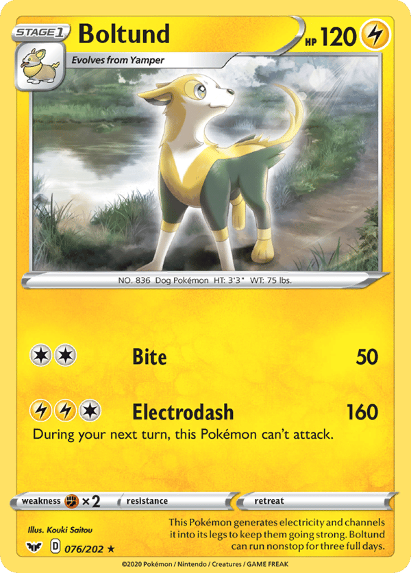 Boltund – Rare Holo – Sword & Shield