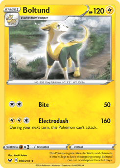 Boltund – Rare Holo – Sword & Shield