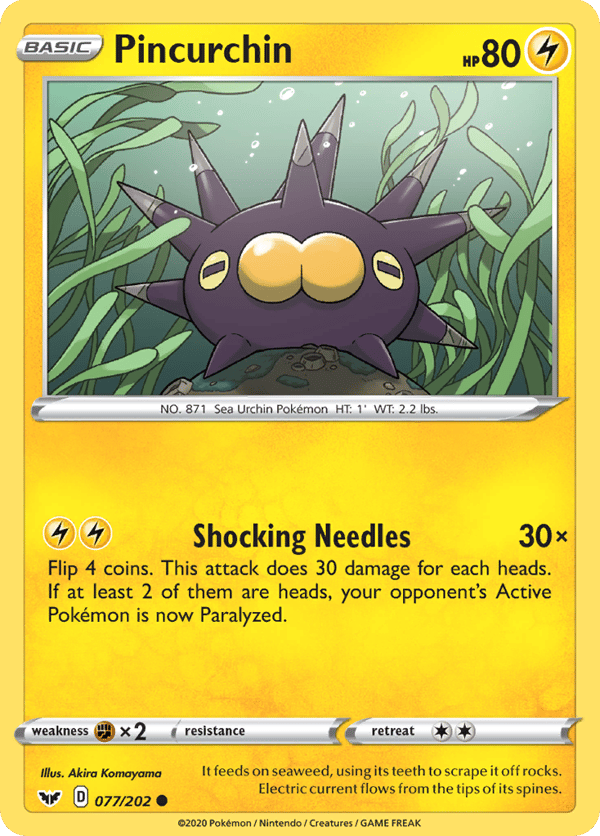 Pincurchin – Common – Sword & Shield