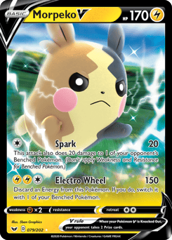 Morpeko V – Rare Holo V – Sword & Shield