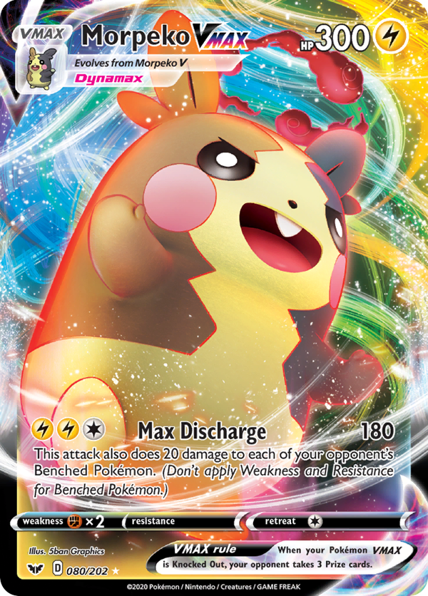 Morpeko VMAX – Rare Holo VMAX – Sword & Shield