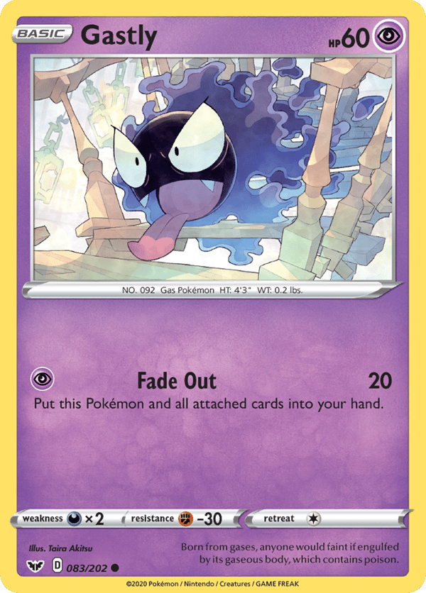 Gastly – Common – Sword & Shield