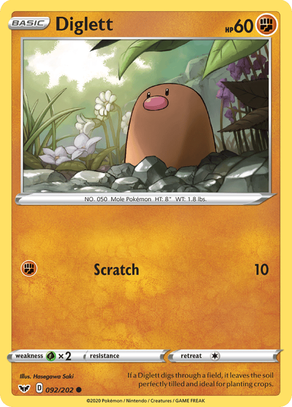 Diglett – Common – Sword & Shield