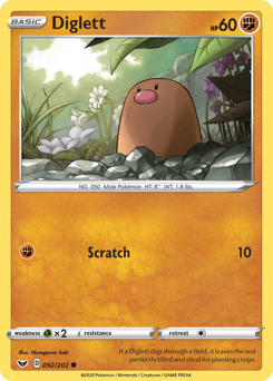Diglett – Common – Sword & Shield