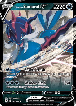 Hisuian Samurott V – Rare Holo V