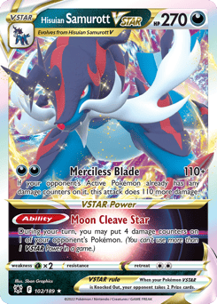 Hisuian Samurott VSTAR – Rare Holo VSTAR