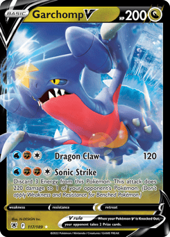 Garchomp V – Rare Holo V