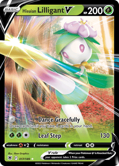 Hisuian Lilligant V – Rare Holo V
