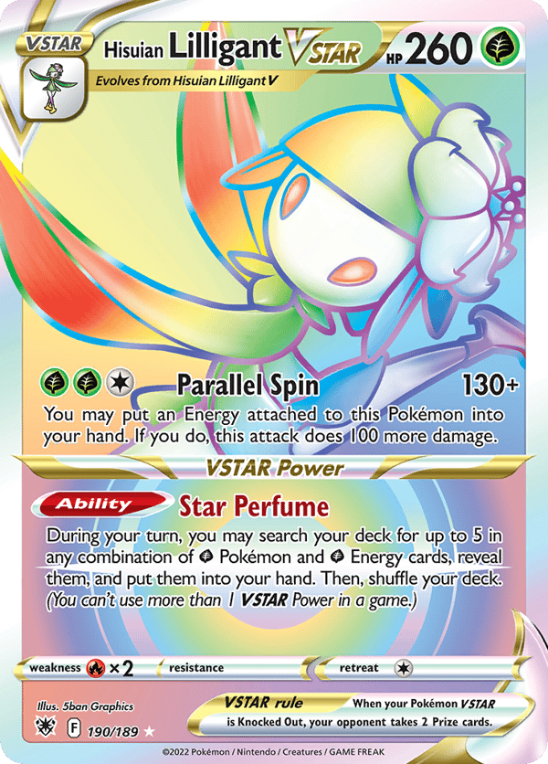 Hisuian Lilligant VSTAR – Rare Rainbow – Astral Radiance