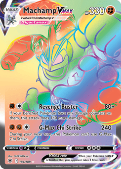 Machamp VMAX – Rare Rainbow – Astral Radiance