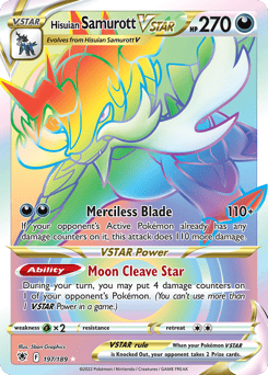 Hisuian Samurott VSTAR – Rare Rainbow