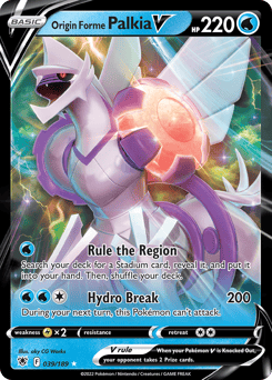 Origin Forme Palkia V – Rare Holo V
